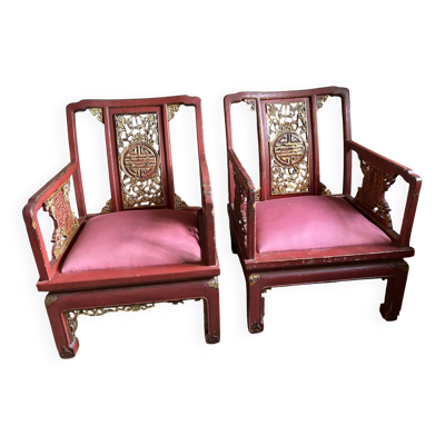 Fauteuils Indochine 1920