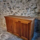 Vintage French pine buffet / Shop counter, 1930s