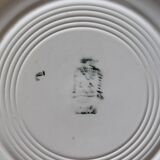 4 vintage earthenware dessert plates - Small floral pattern