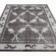 Grey overdyed persian rug traditional handmade persian carpet- 198x285cm