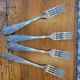 49-piece silver flatware set