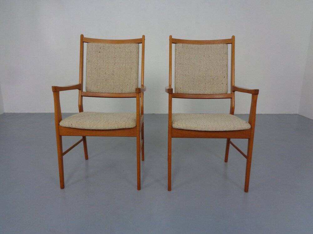 Set of Vintage Danish Teak Dining Armchairs, 1960s
