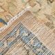 Tapis Persan Ancien Grand Format – Laine Nouée Main, Tons Beige & Bleu
