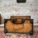 Bureau de changeur en noyer et filet de bois d’époque Louis XIV fin du XVIIème siècle