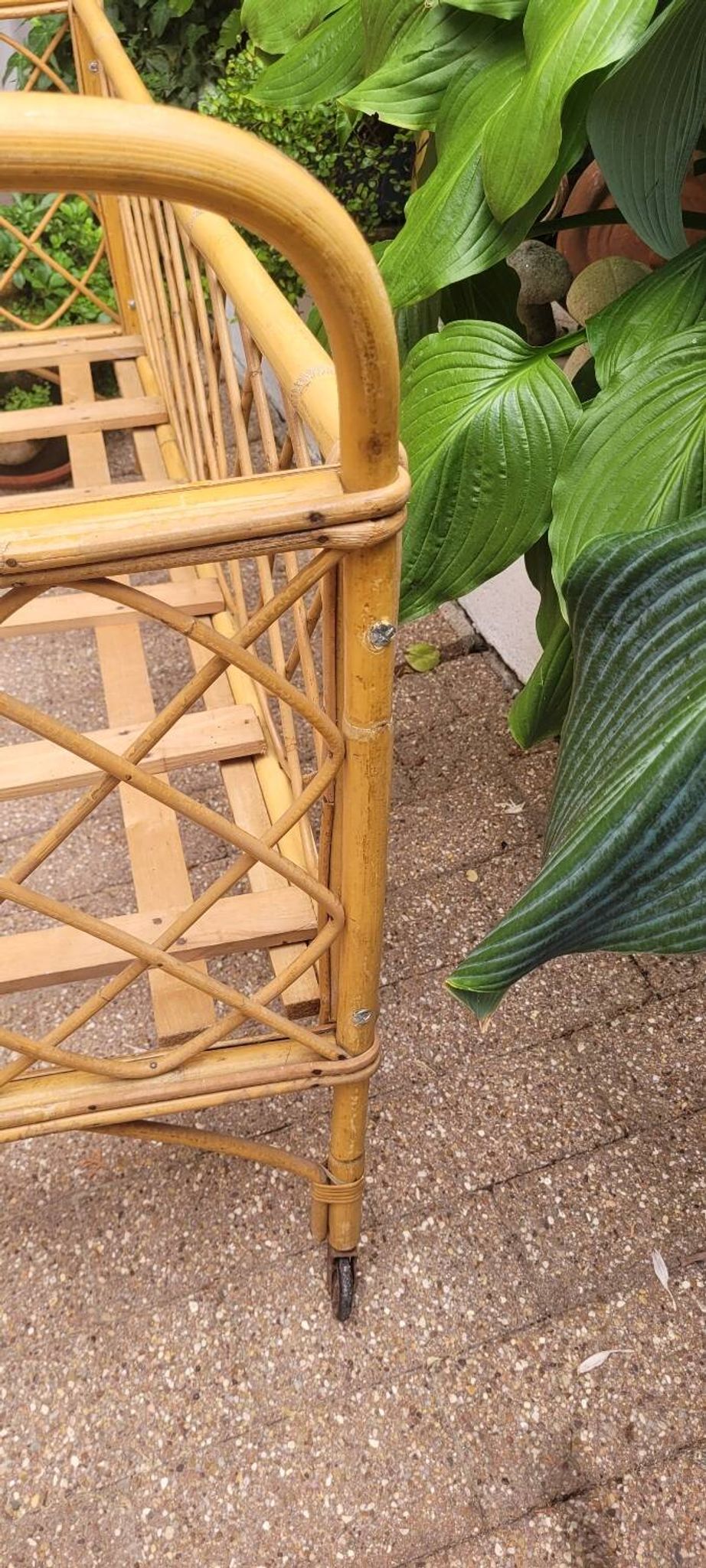 60s rattan children's bed