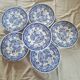 Lunéville blue English dinner plates