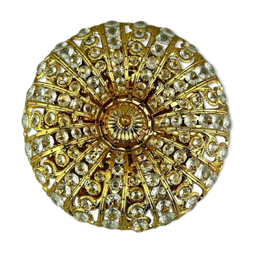 60s 70s lamp Peris Andreu S.A. Riper Plafoniere ceiling lamp Brass Glass