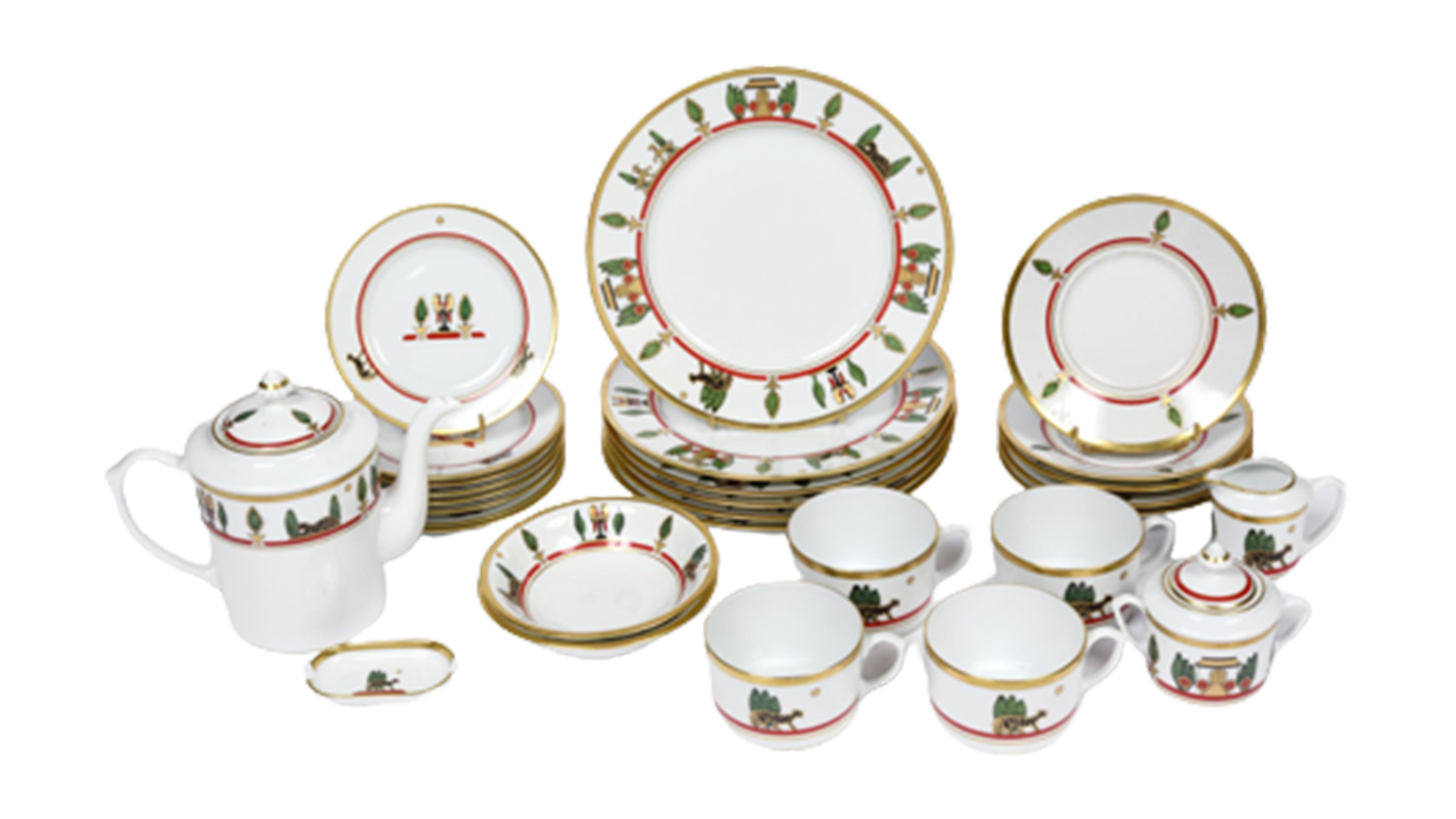 White porcelain service