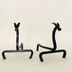 Pair of zoomorphic andirons