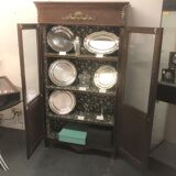 Showcase library 2 doors in mahogany of cuba 19 th Ornaments in bronze