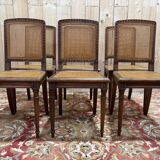 Série de 6 chaises de style Louis XVI