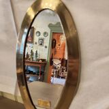 Vintage Urdu mirror in brass