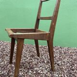 Set of 4 vintage wooden chairs