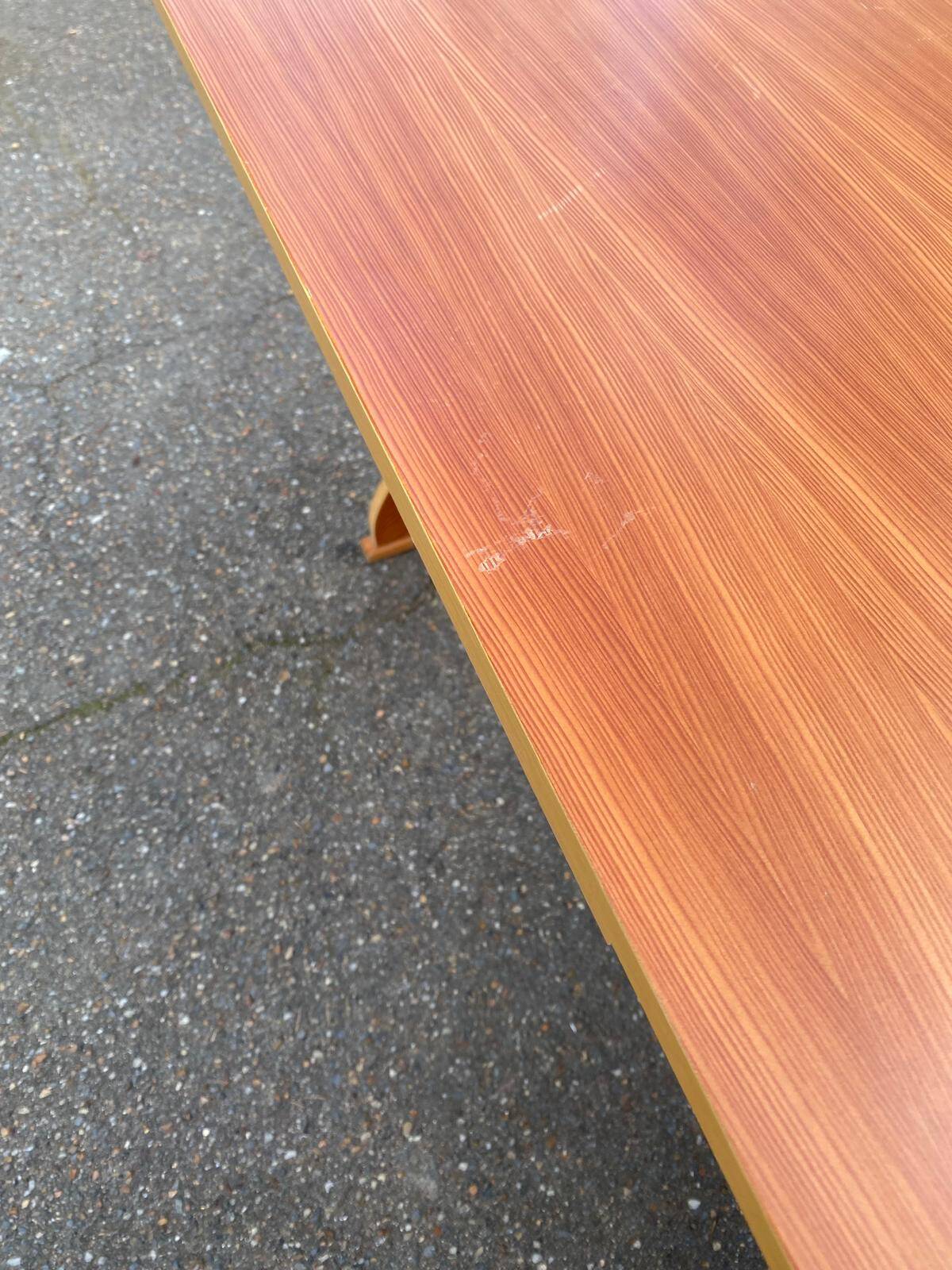 Extendable wooden farmhouse kitchen table 170cm