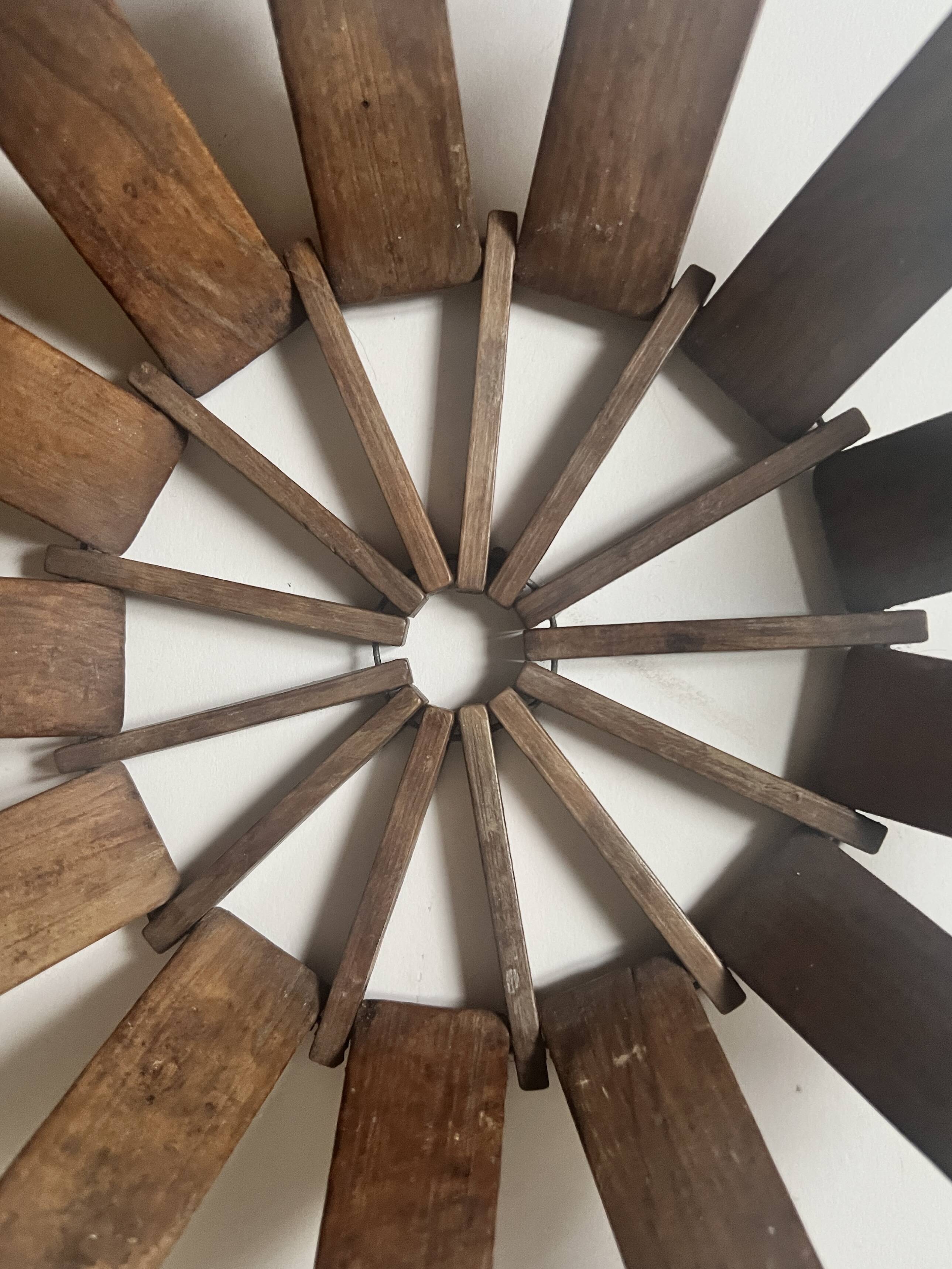 Turned wooden fruit basket/bowl, France 1970