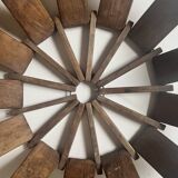 Turned wooden fruit basket/bowl, France 1970