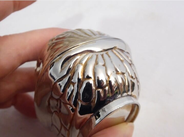 Metal box / silver metal nut shape