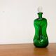Vintage Kluk Kluk Bottle in Danish Green Glass from Holmegaard, 1970s