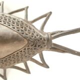 masque bronze ,art africain H33.5cm