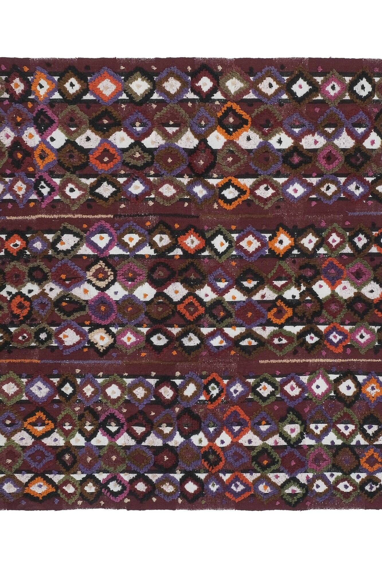 Vintage Turkish kilim, handwoven, 167x215 cm.