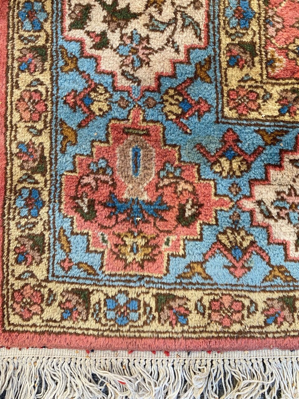 Large handmade vintage carpet Transylvania 198x298 cm