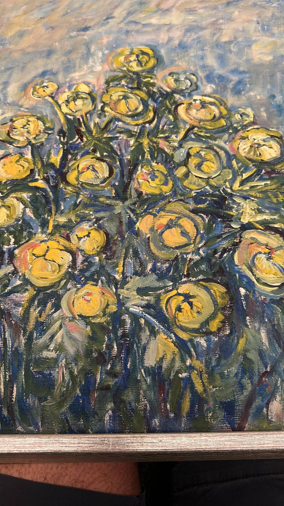 Swedish Oil on Canvas – “Flower” by S. Koskinen – Dated 1978