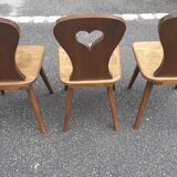 Brutalist chairs deco mountain chalet