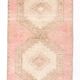 3x13 Pink & Brown Long Classic Vintage Runner Rug, 92x415Cm