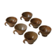 Suite of 6 sandstone cups