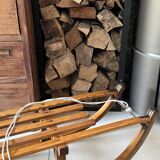 Old wooden sled Davos