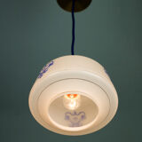 Vintage opaline glass pendant light