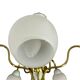 vintage 'gold' chandelier / pendant with mint blue accent