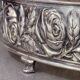Antique Silver Cup Rose Silver & Crystal Jardiniere Decorative Bowl Cup