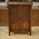 Brutalist Aranjou wardrobe in elm 1960s