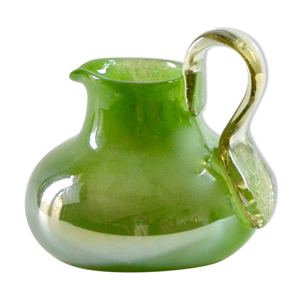 Vase en verre irisé
