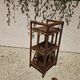 Vintage 3-Tier Bamboo and Rattan Shelf, 1960s