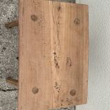 Brutalist table wood raw