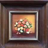 Miniature orange bouquet table