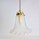 Vintage Glass & Brass Handkerchief Pendant Lamp from Peill & Putzler, 1960s