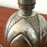 Art Deco pewter lamp by René Delavan