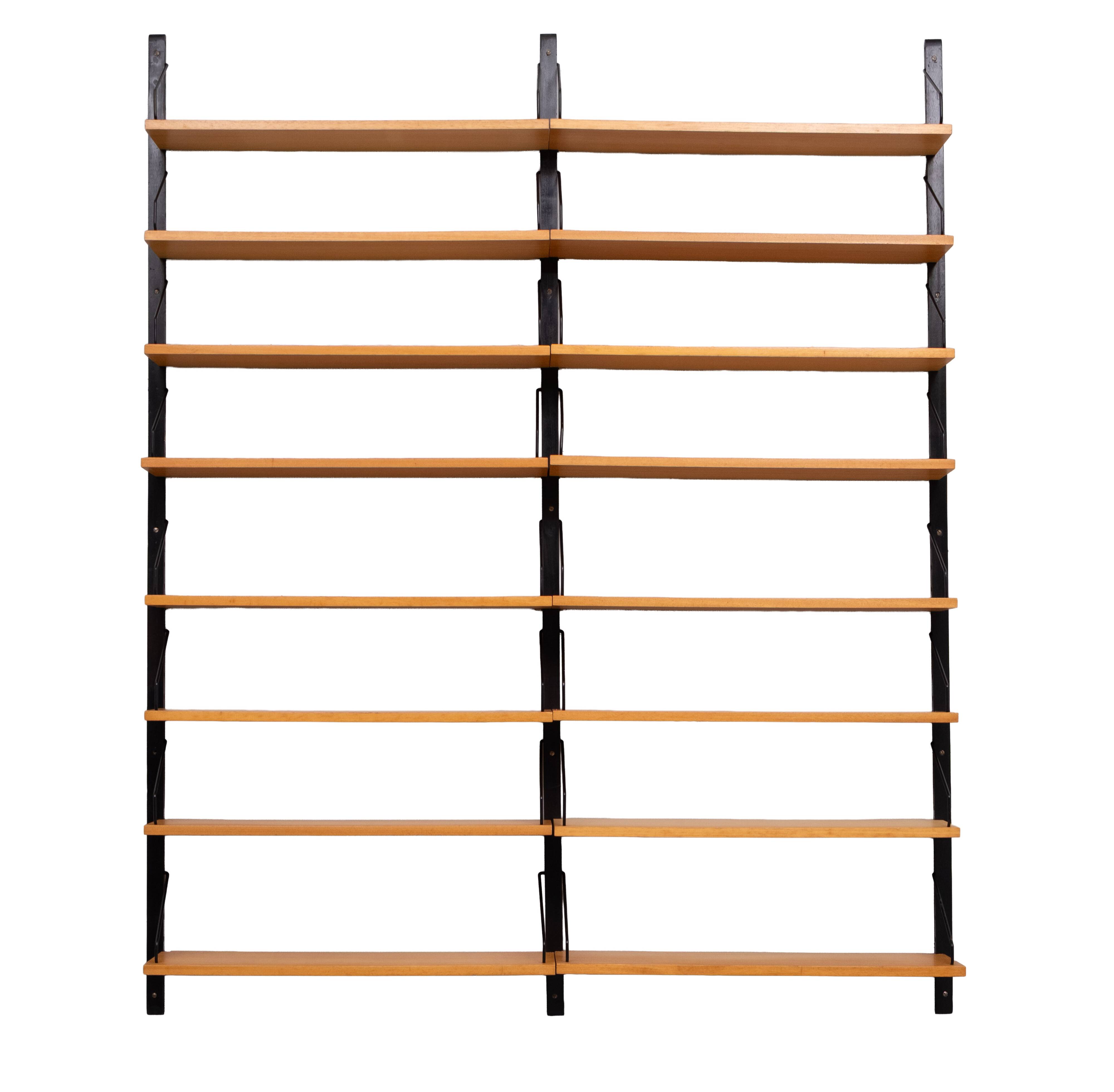 Poul Cadovius Royal System Beech wood Bookcase 1960s