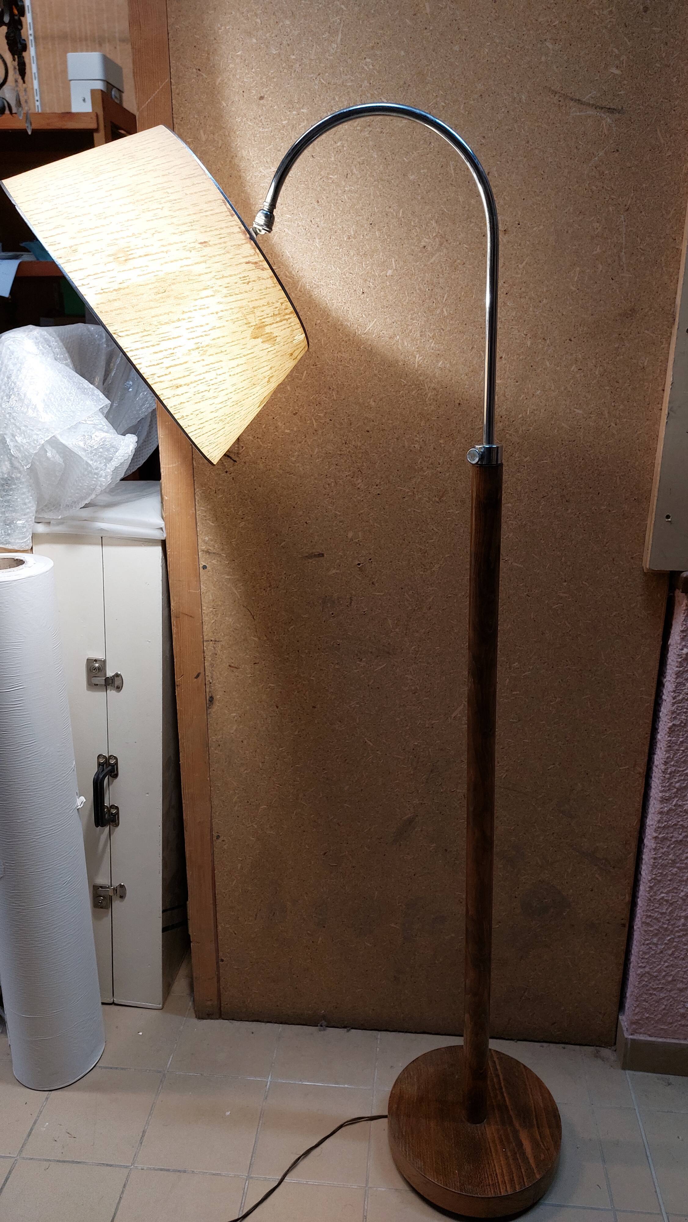 Vintage Reading Floor Lamp with adjustable height