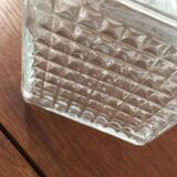 Vintage glass whiskey decanter