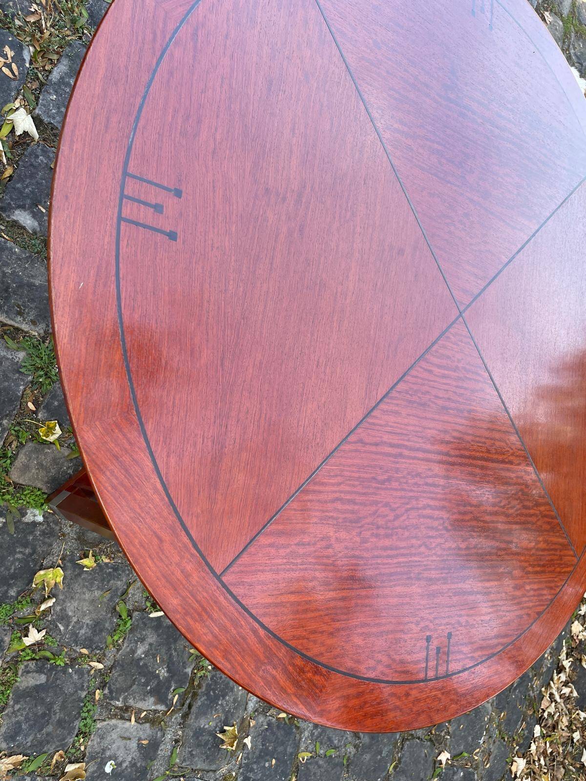 Round art deco dining table - schuitema (decoforma collection) - ø 130 cm