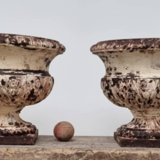Pair of 19th cast iron basins