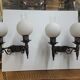 Paire d'appliques mural en fer