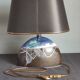 Table lamp with its vintage ceramic lampshade