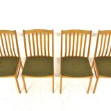 Set de 4 chaises en chêne Suède 1960
