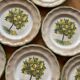 Lemon tree pattern dessert plates - Italian ceramic