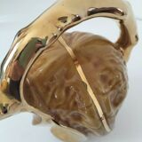 Walnut-shaped slip pitcher